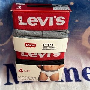 Levi's Men's Briefs 4-Pack - Red, Gray, Black